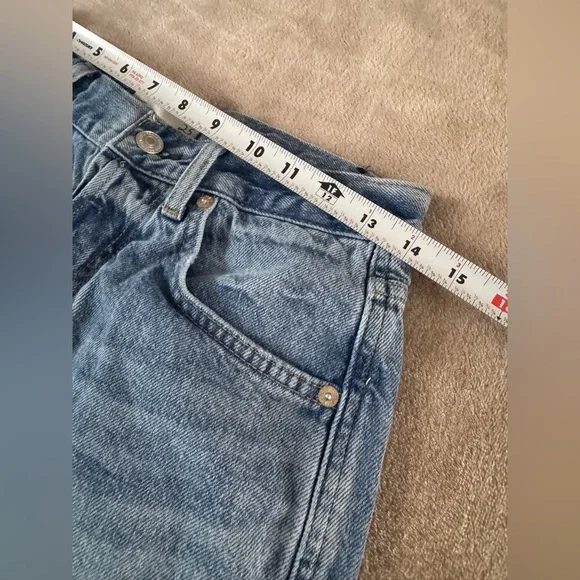 We The Free Free People Boho Festival Denim Cutoff Shorts Size 25 - Picture 7 of 8